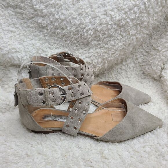 Halogen Molly pointy toe suede‎ leather flats sz 6 - Picture 1 of 6